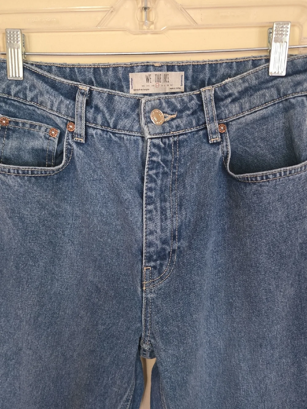 Free People light blue denim Mom jeans
